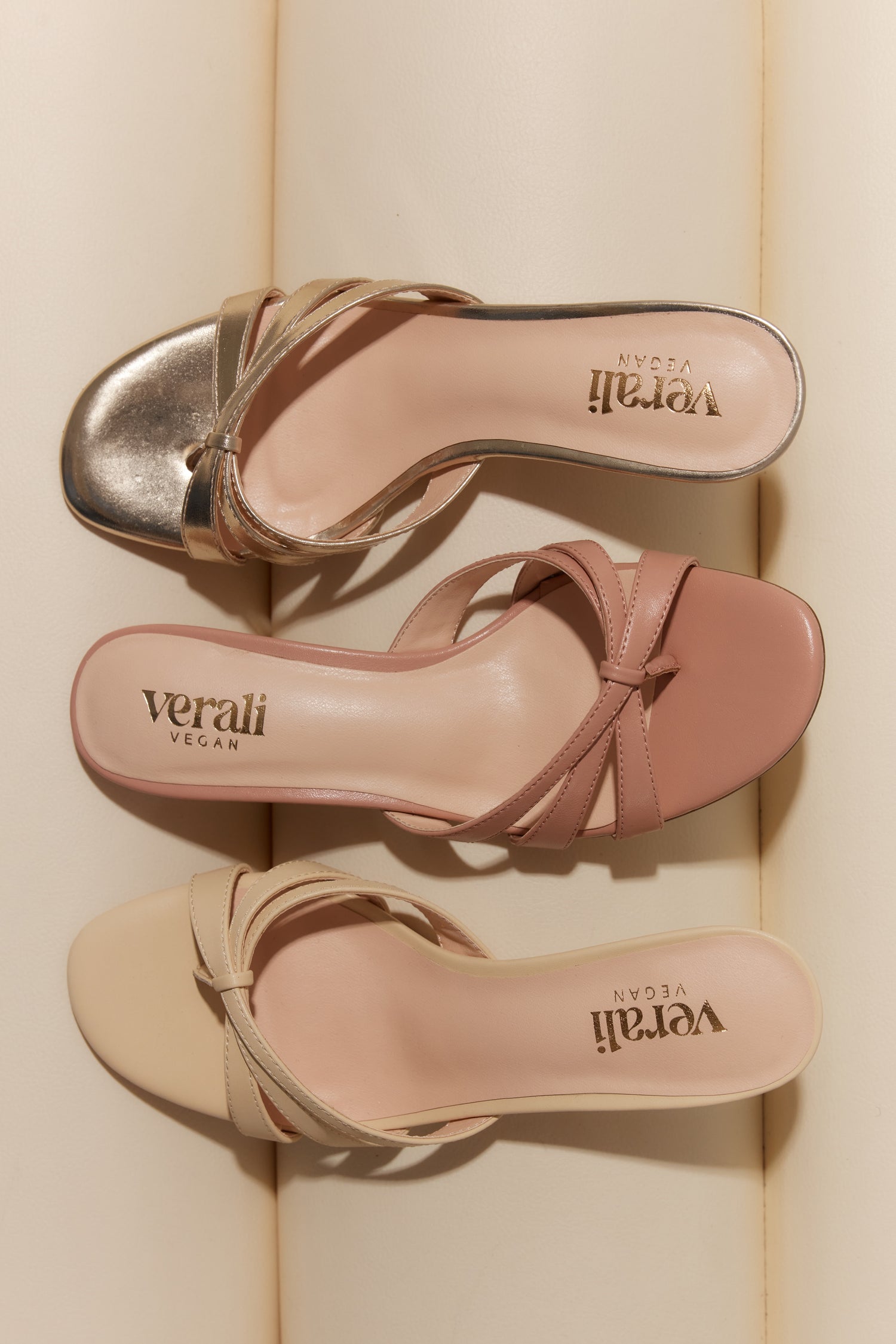 Beau Kitten Heel Thongs - Dusty Pink