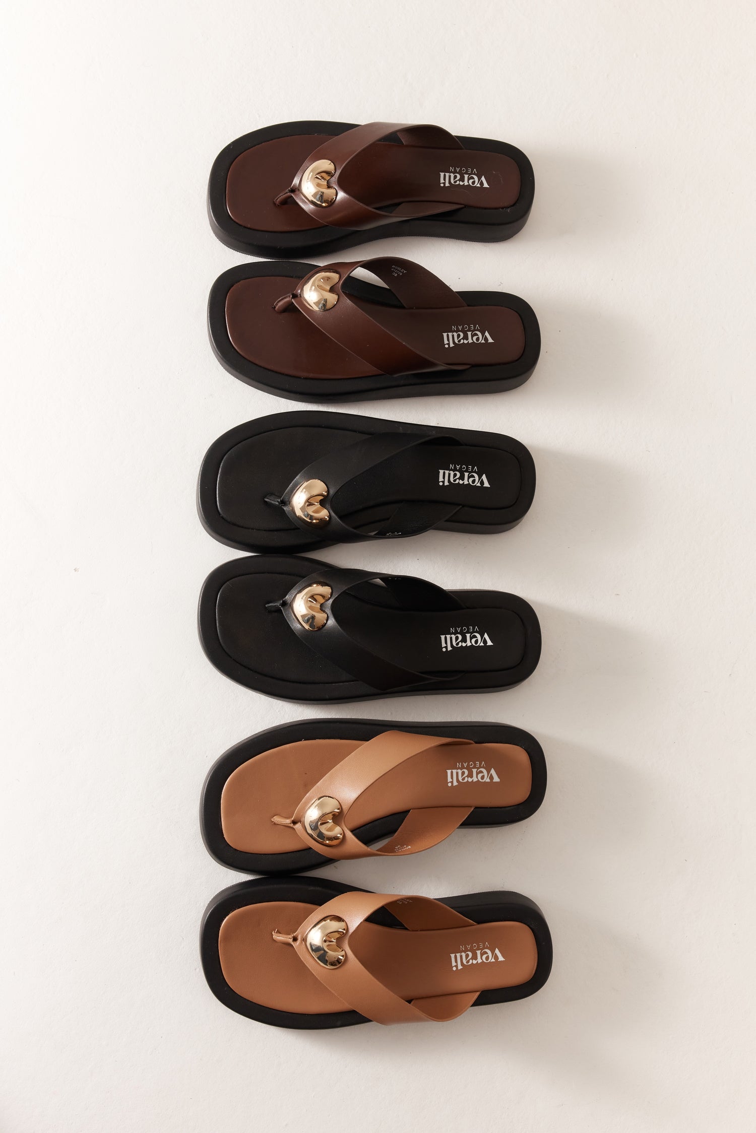 Bosley Platform Thongs - Chocolate Brown