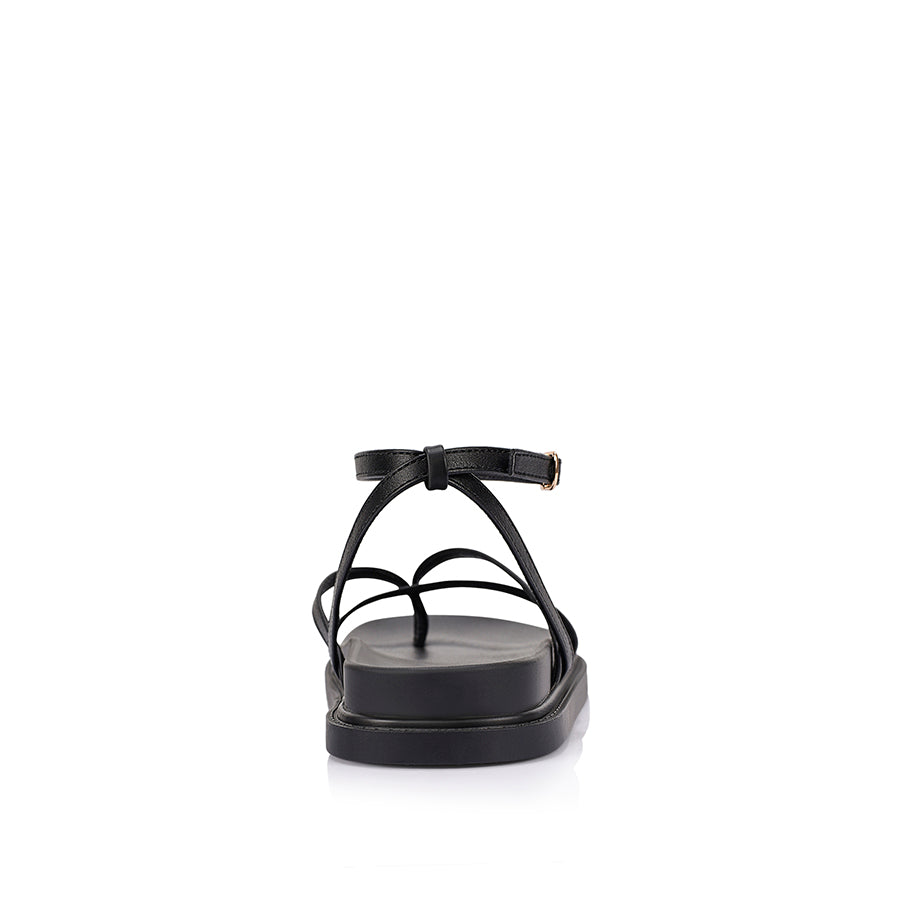 Brinley Footbed Sandals - Black