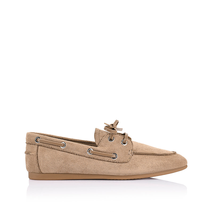 Brody Boat Shoes - Taupe Micro