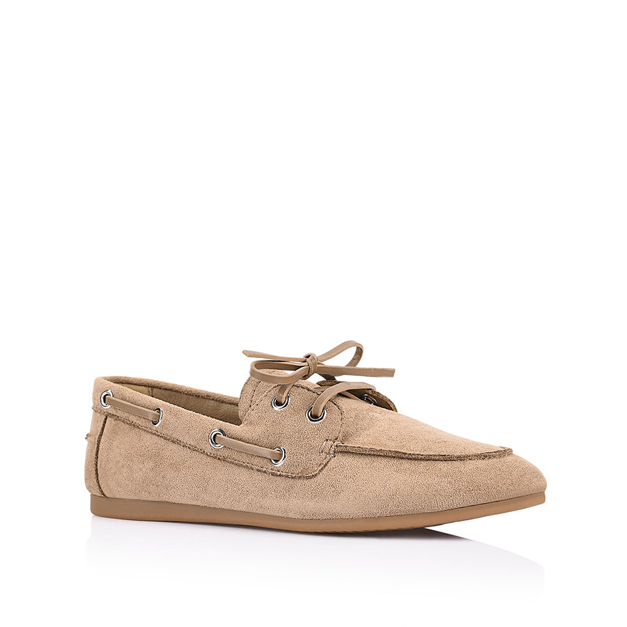 Brody Boat Shoes - Taupe Micro