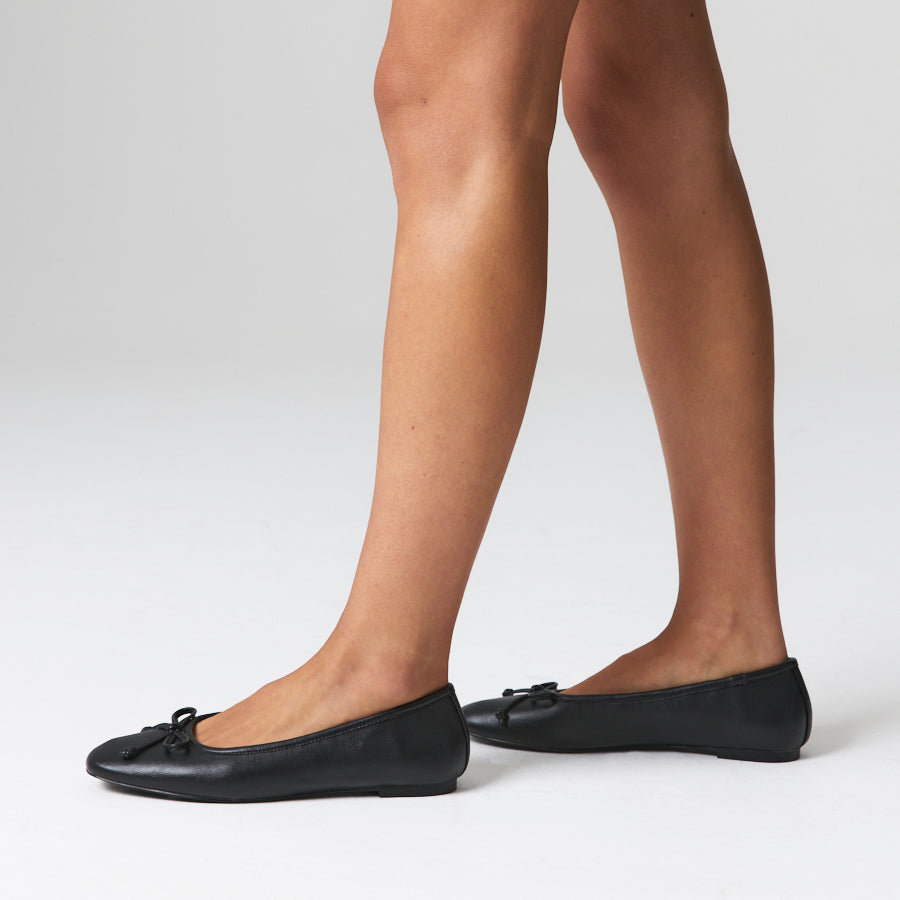 Eugenie Ballet Flats - Black