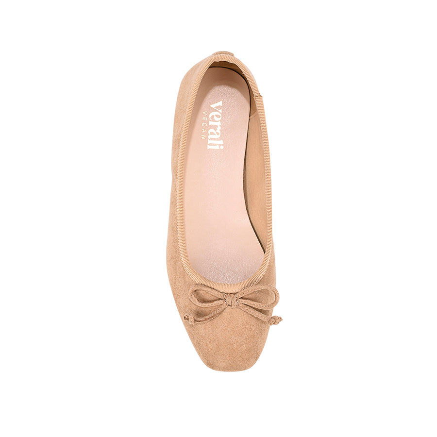 Eugenie Ballet Flats - Sand Beige Micro