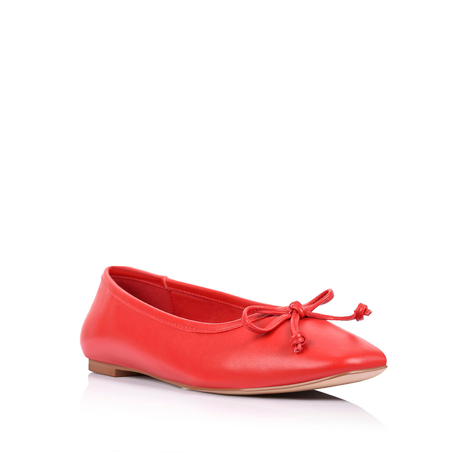 Eugenie Ballet Flats - Red