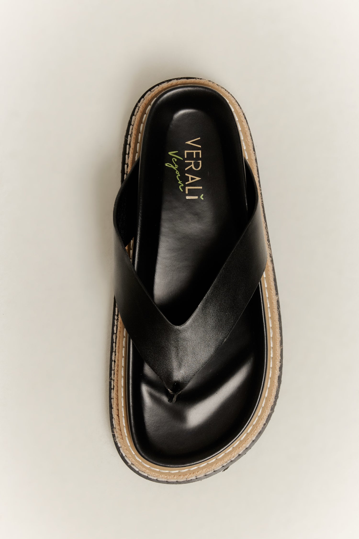 Theo Platform Thongs - Black