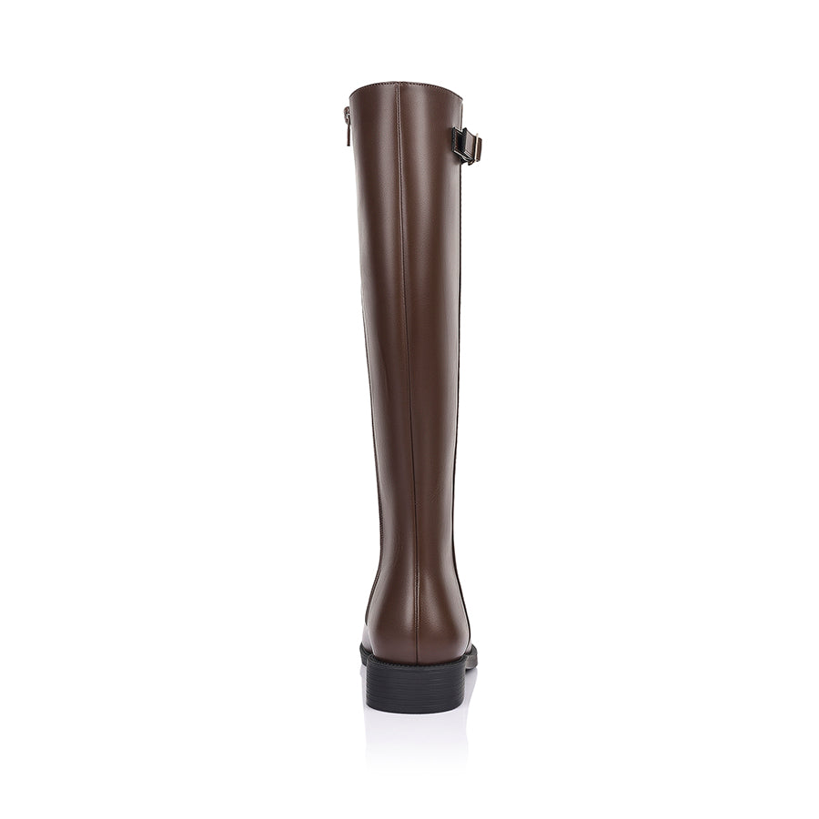 Garfield Wide Calf Tall Boot - Chocolate Brown