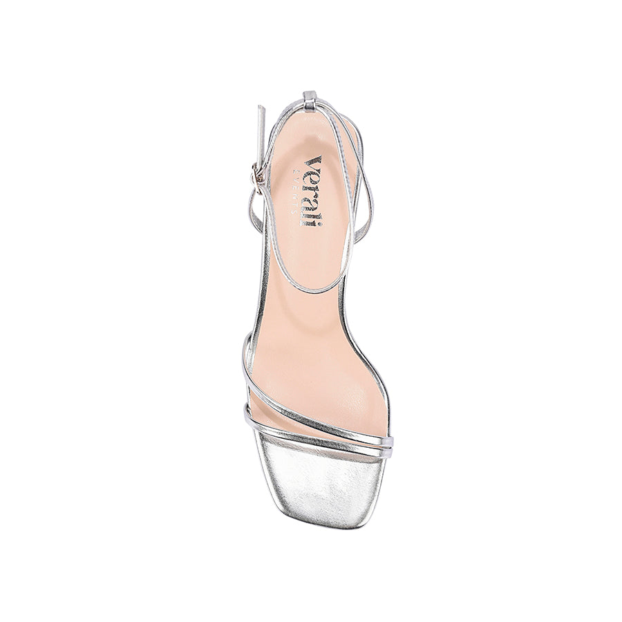 Gilbert Block Heel Sandals - Silver