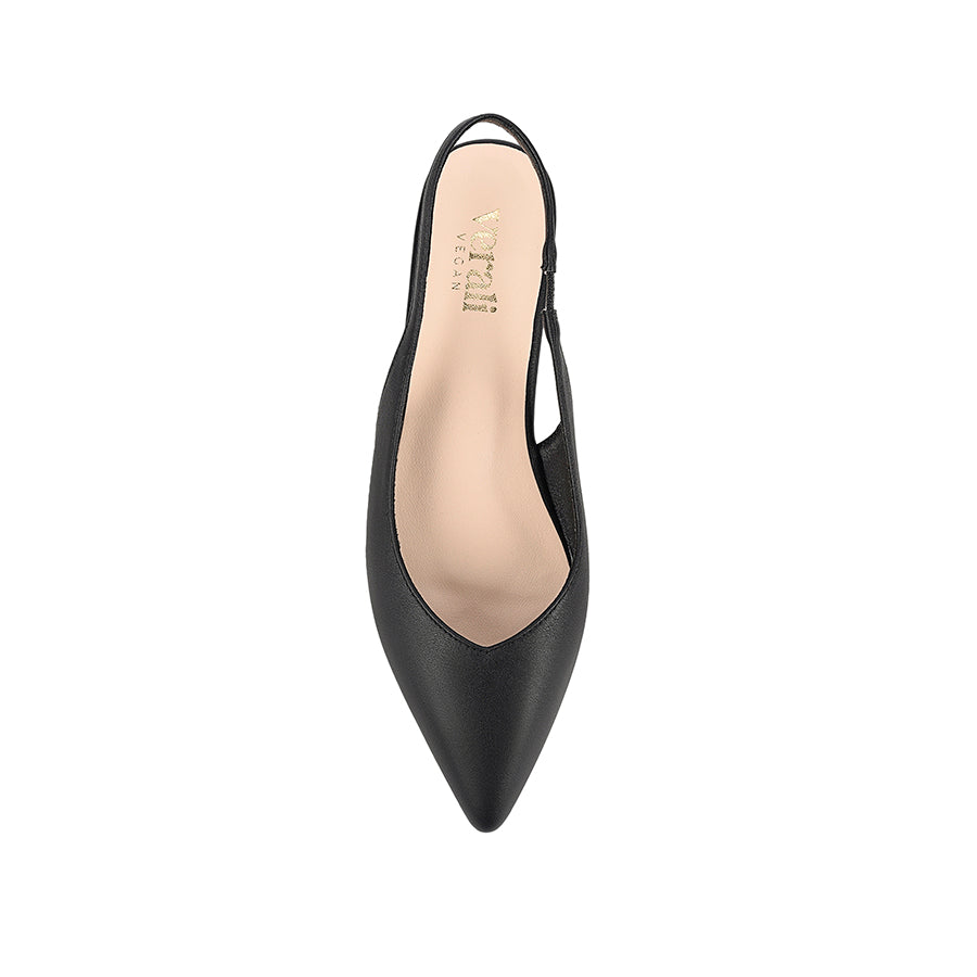 Hillary Slingback Flats - Black
