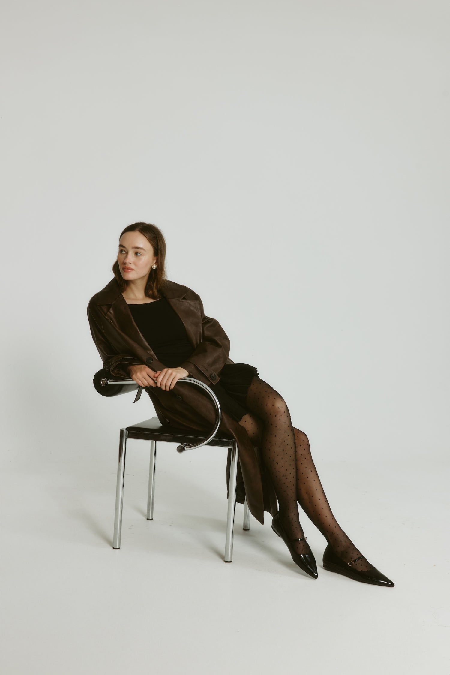 Iguana Mary Jane Flats - Black Patent