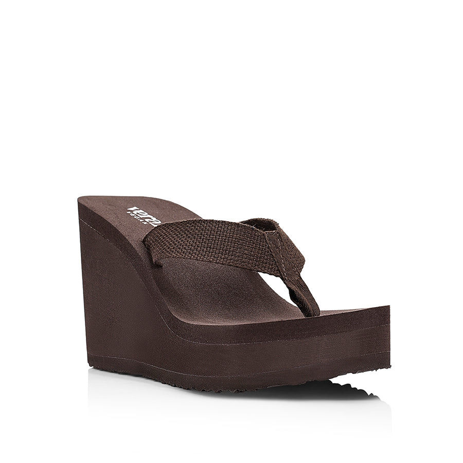 Joey Platform Wedges - Chocolate Brown