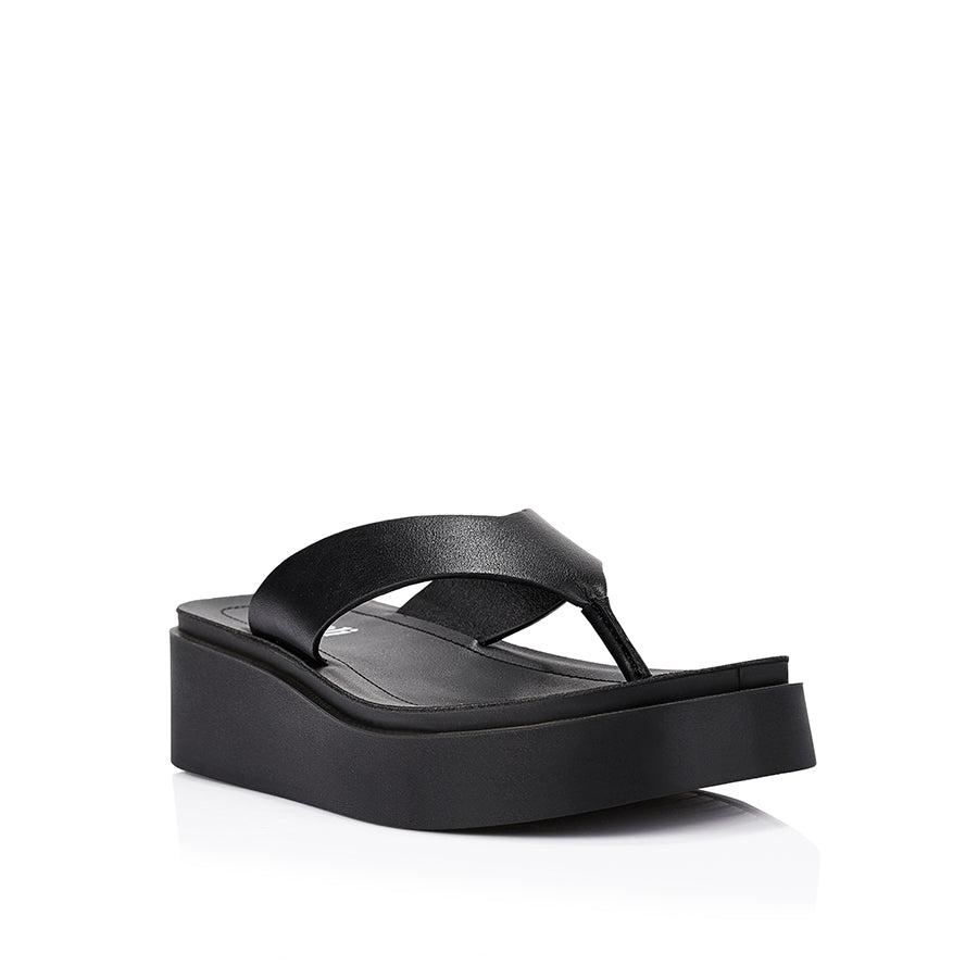 Raptor Flatform Thongs - Black