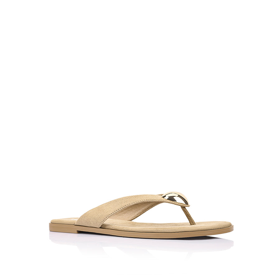 Sara Casual Thongs - Taupe Micro