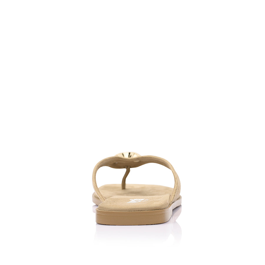 Sara Casual Thongs - Taupe Micro