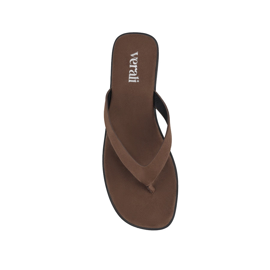 Sascha Casual Thongs - Chocolate Brown Micro