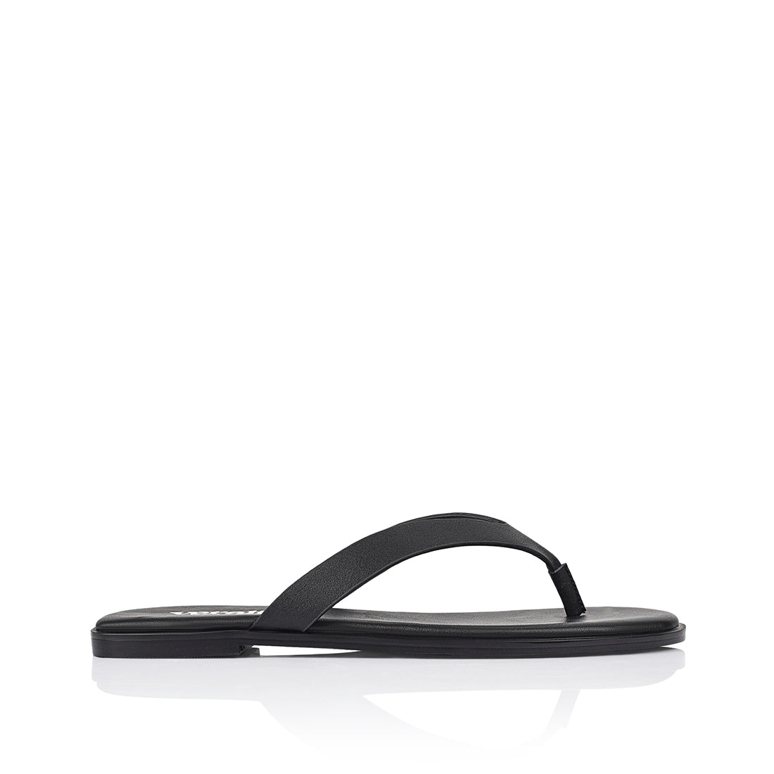 Women's black vegan thongs