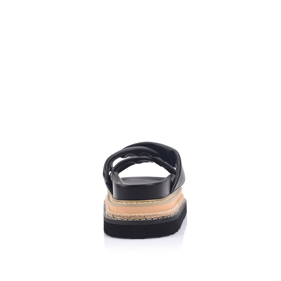 Teagan Flatform Slides - Black