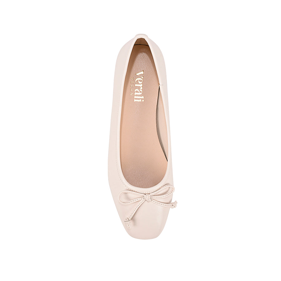 Eugenie Ballet Flats - Bone White