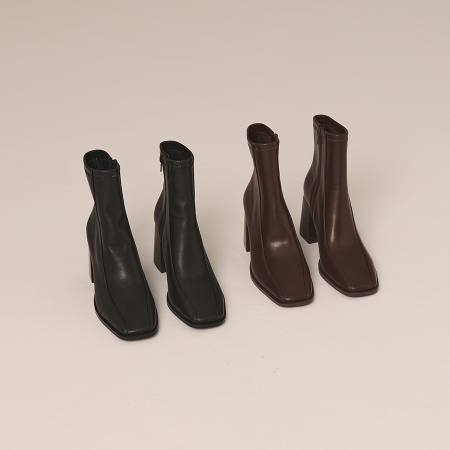 Lively Stretch Ankle Boots - Black