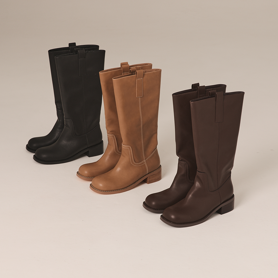 Rogue Knee High Boots - Black