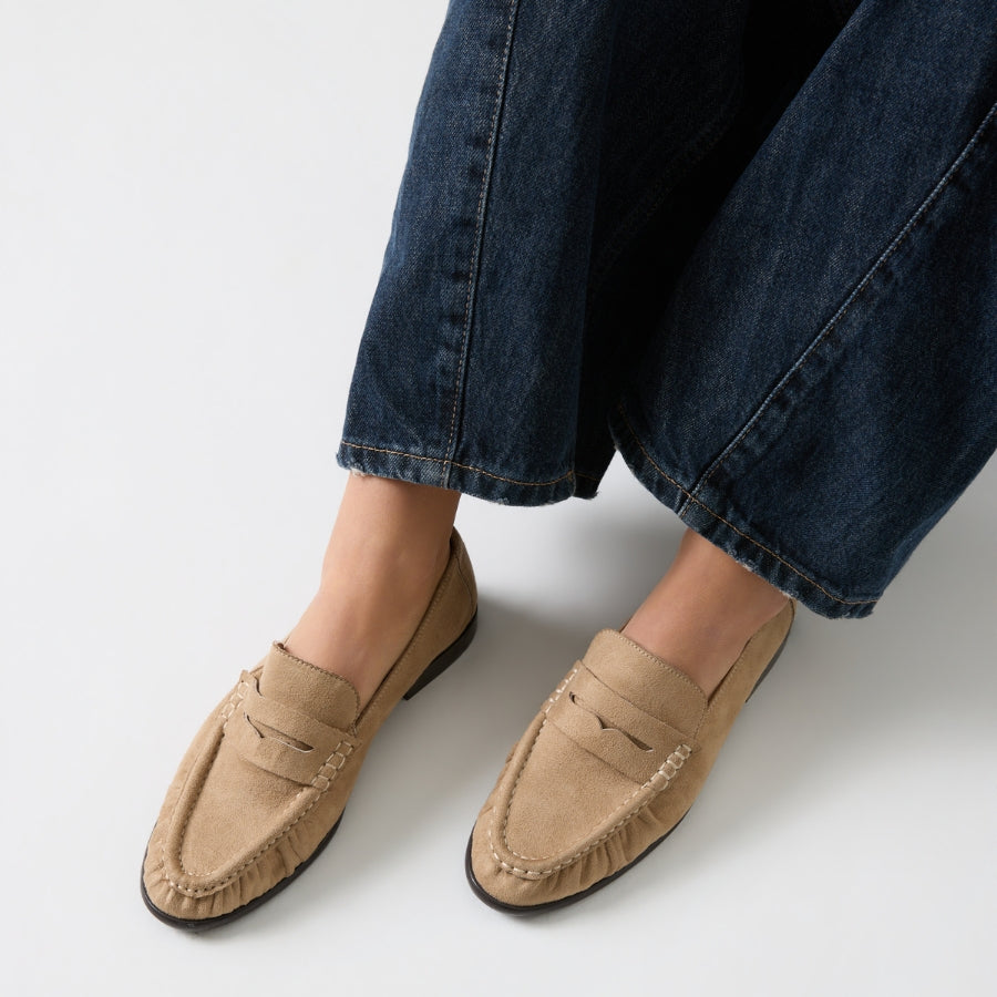 Angel Loafers - Taupe Micro