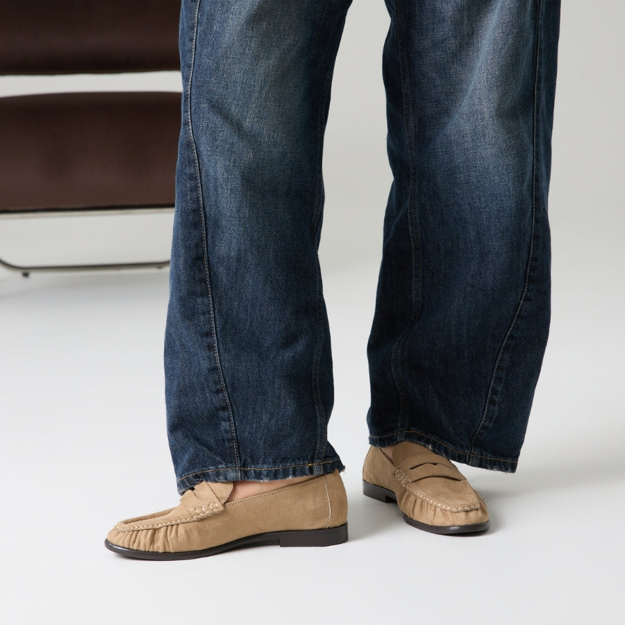 Angel Loafers - Taupe Micro