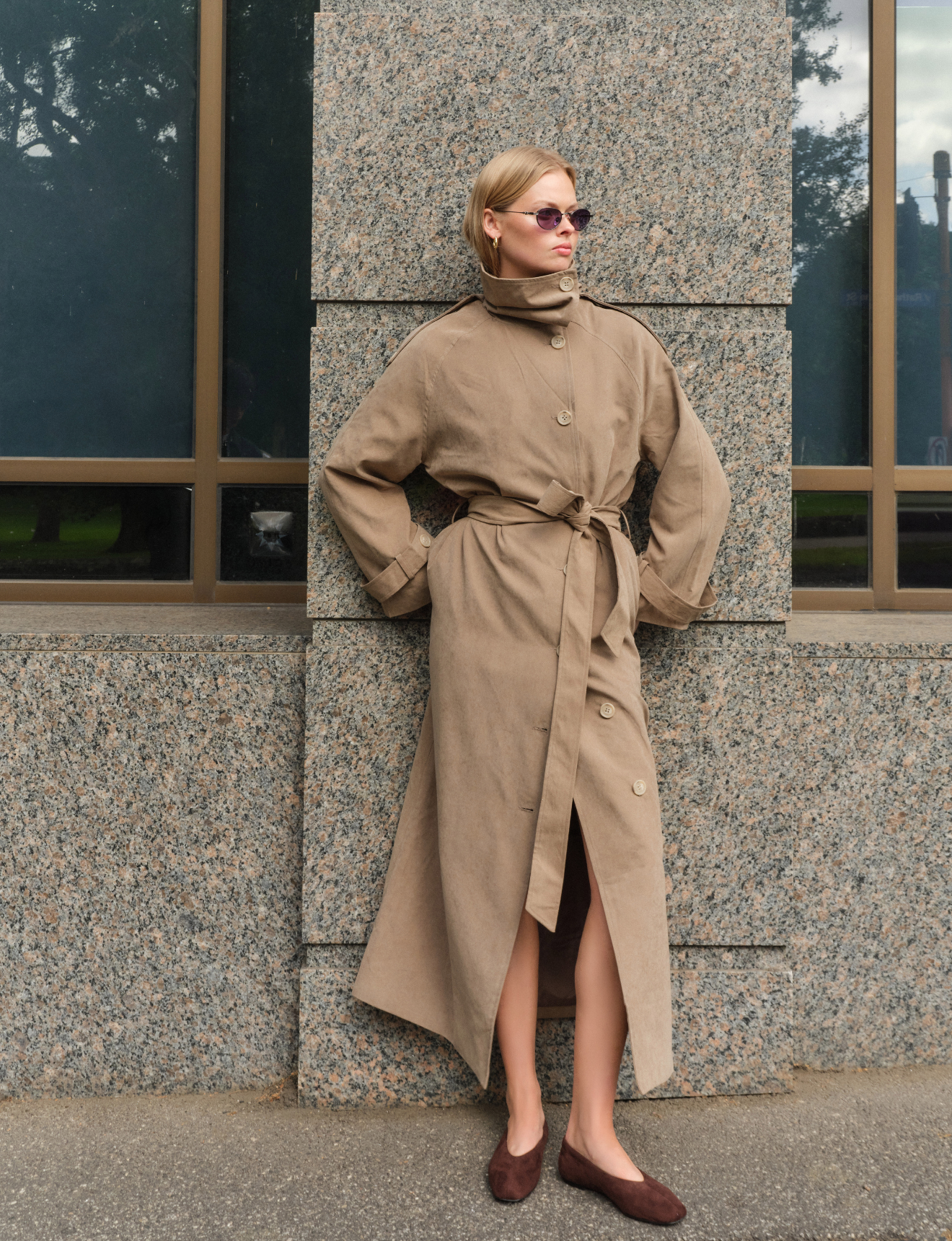 Euphoria Ballet Flats - Chocolate Brown Micro