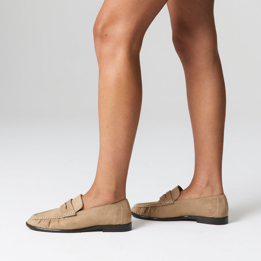 Angel Loafers - Taupe Micro