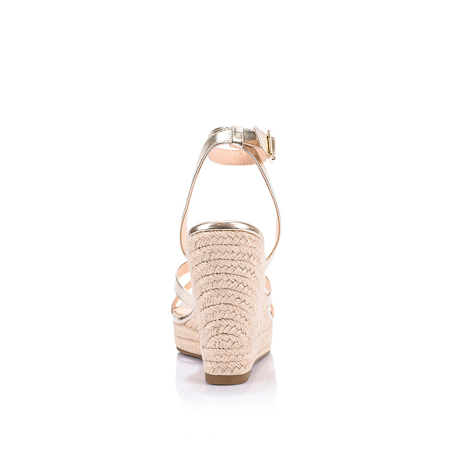 Ambrose Rope Wedges - Champagne Gold