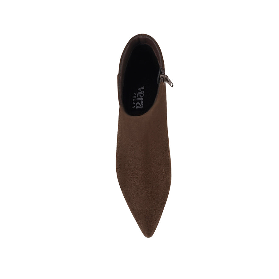 Beth Ankle Boots - Chocolate Brown Micro
