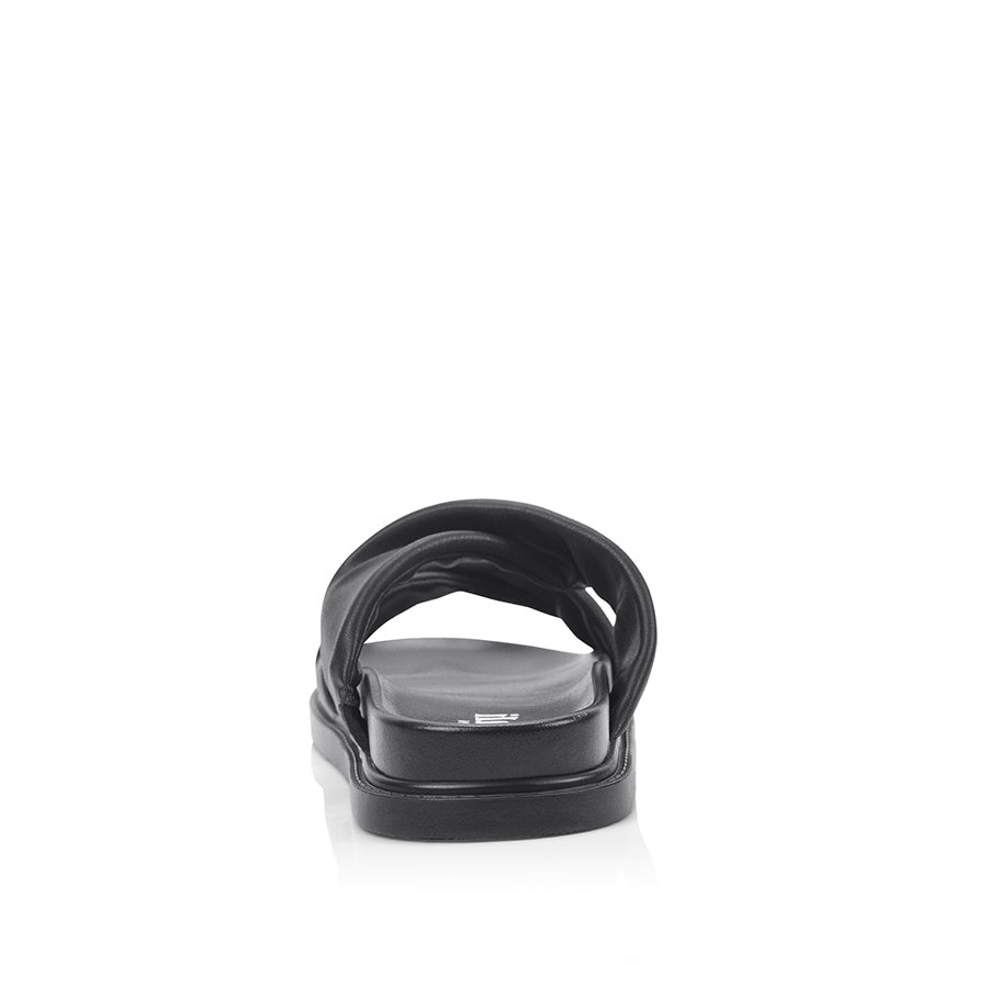 Bindy Footbed Slides - Black