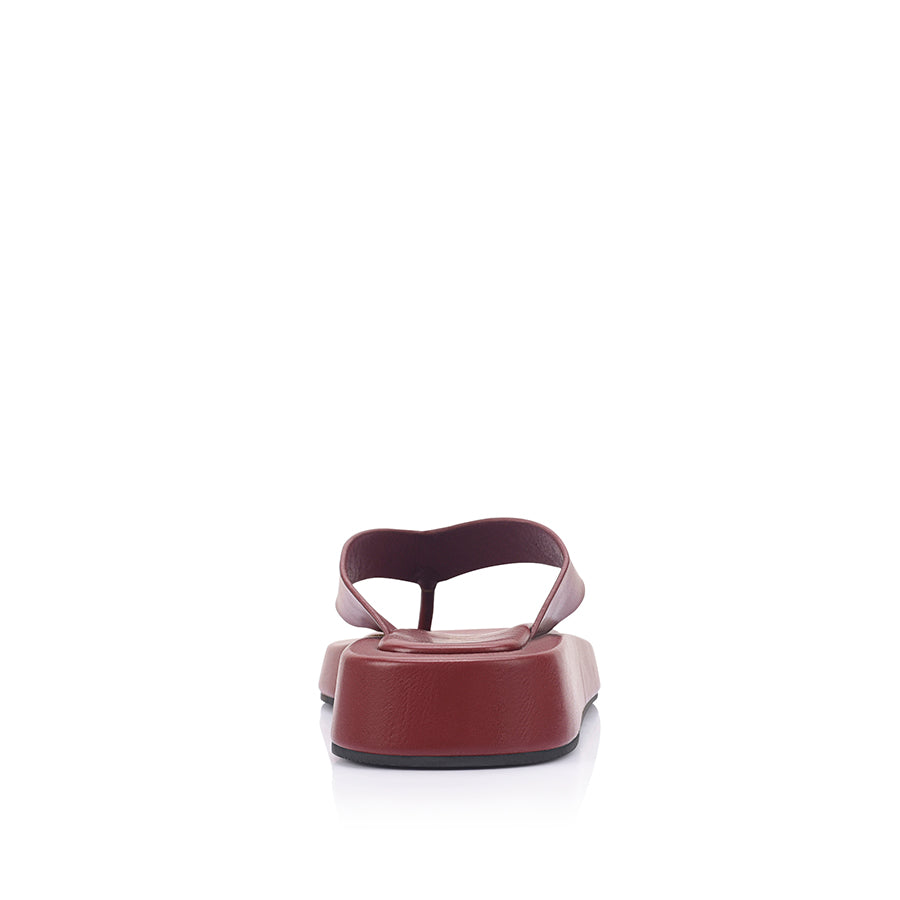 Bouncer II Flatform Thongs - Berry Red