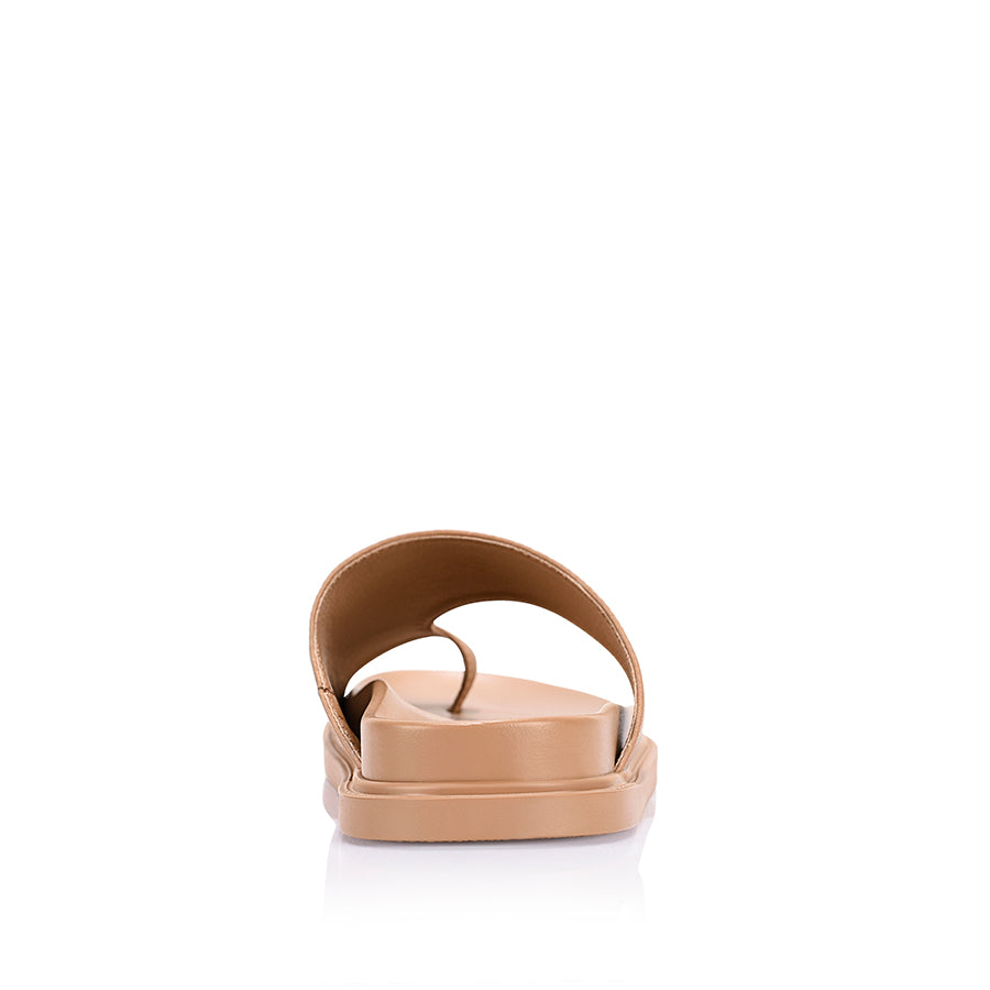 Brenda Footbed Slides - Biscuit