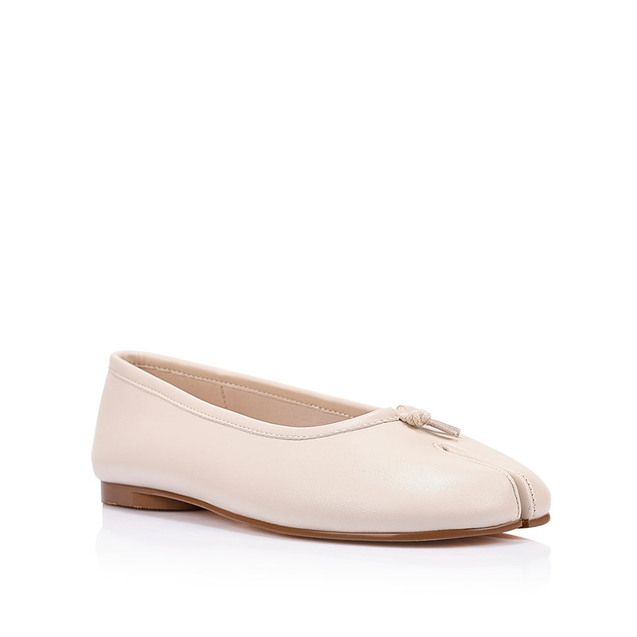 Charlie Ballet Flats - Bone White