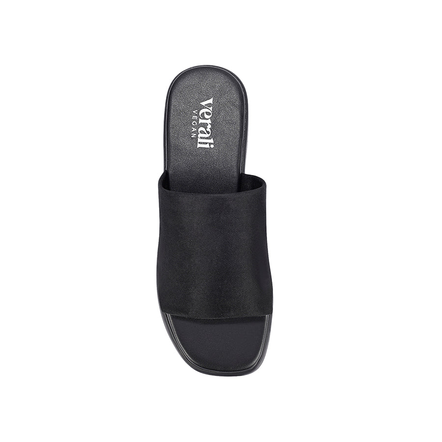 Cherry Flatform Slides - Black Mesh