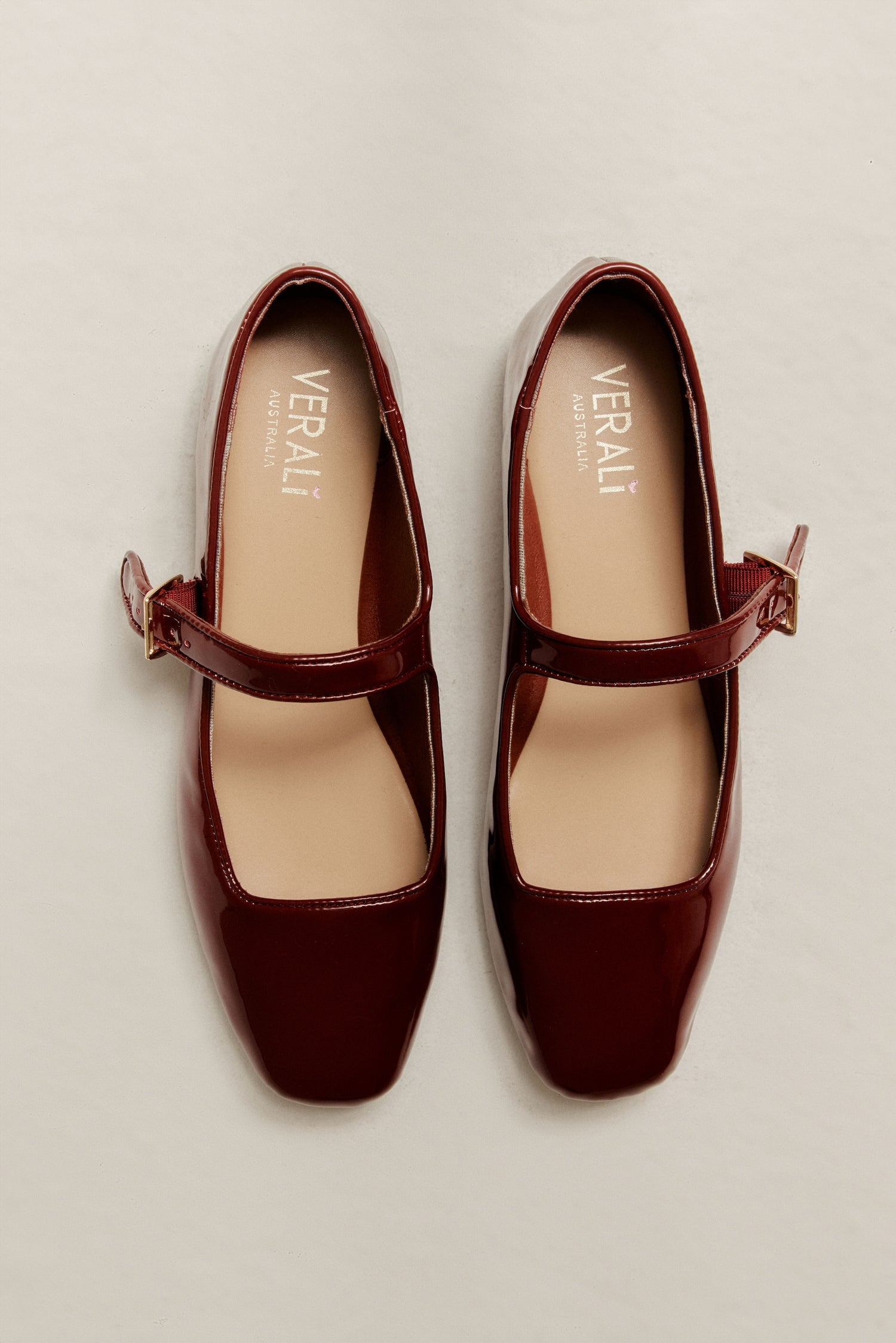 Eden Mary Jane Flats - Wine Patent