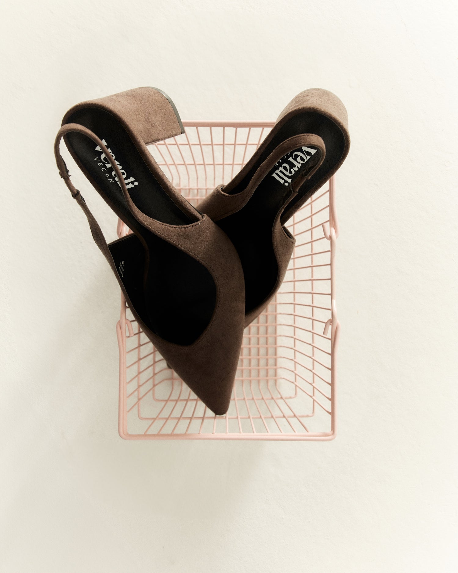 Elisha Slingback Block Heels - Chocolate Brown Micro