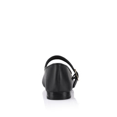 Women's block heel ballet flat with square toe and mary jane flat