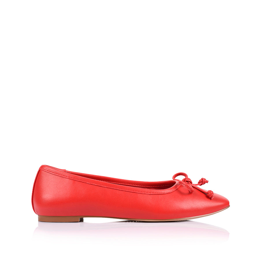 Eugenie Ballet Flats - Red
