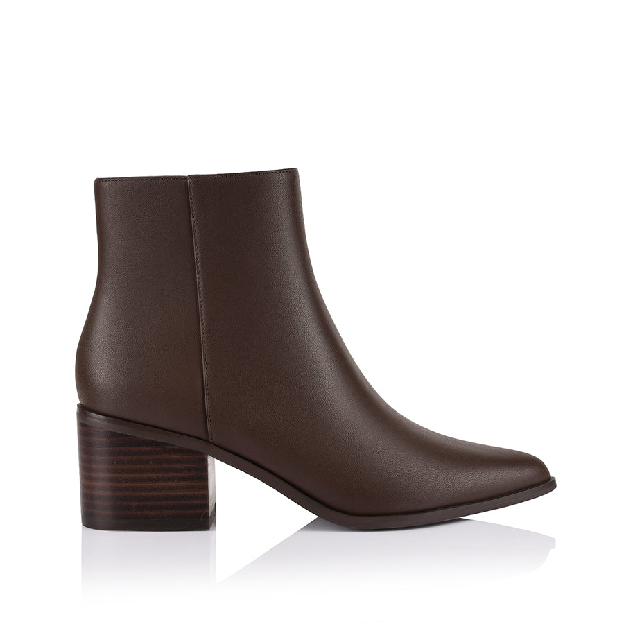 Fiona Ankle Boots - Chocolate Brown