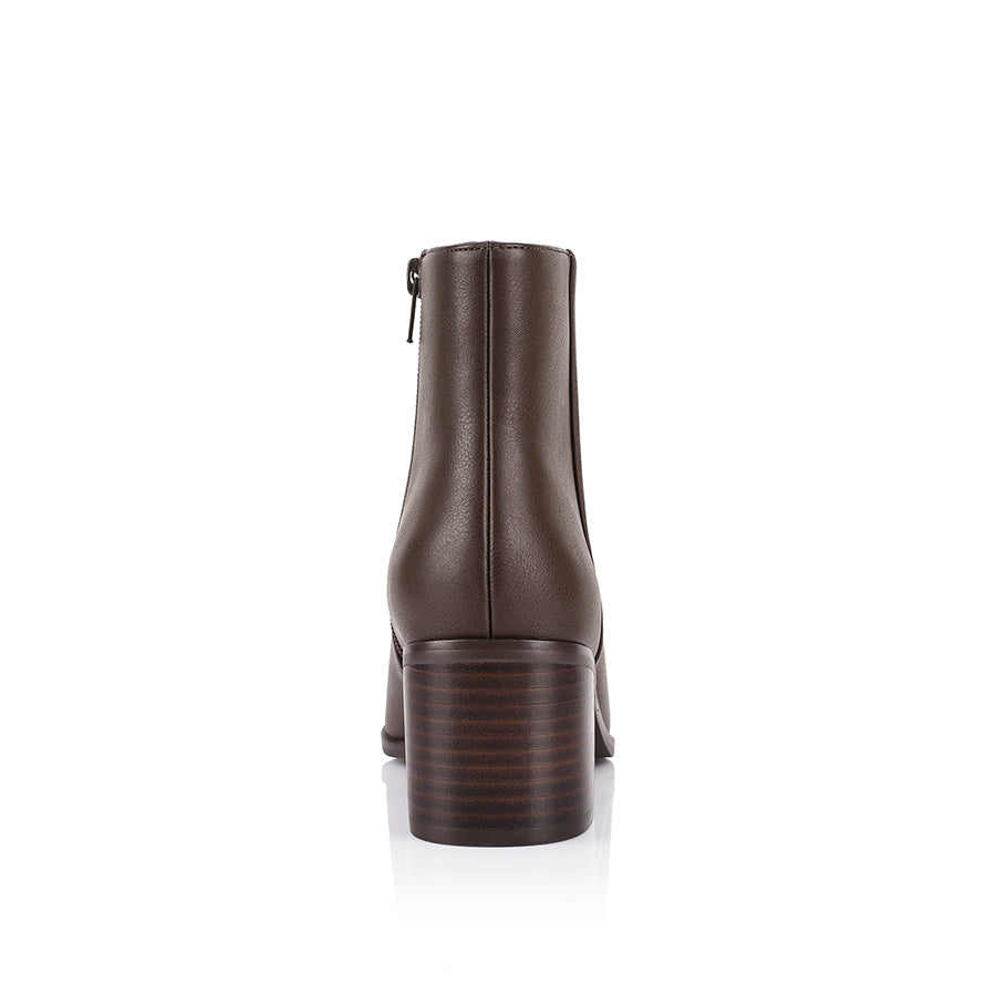 Fiona Ankle Boots - Chocolate Brown