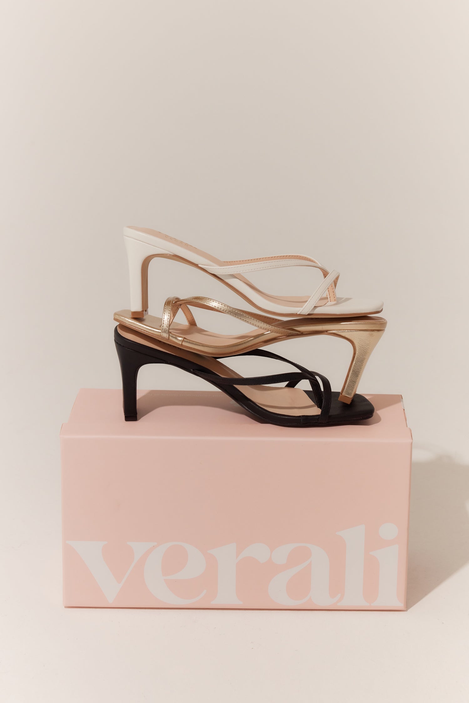 Gia Heeled Thongs - Champagne Gold