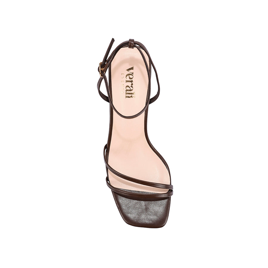 Gilbert Block Heel Sandals - Chocolate Brown