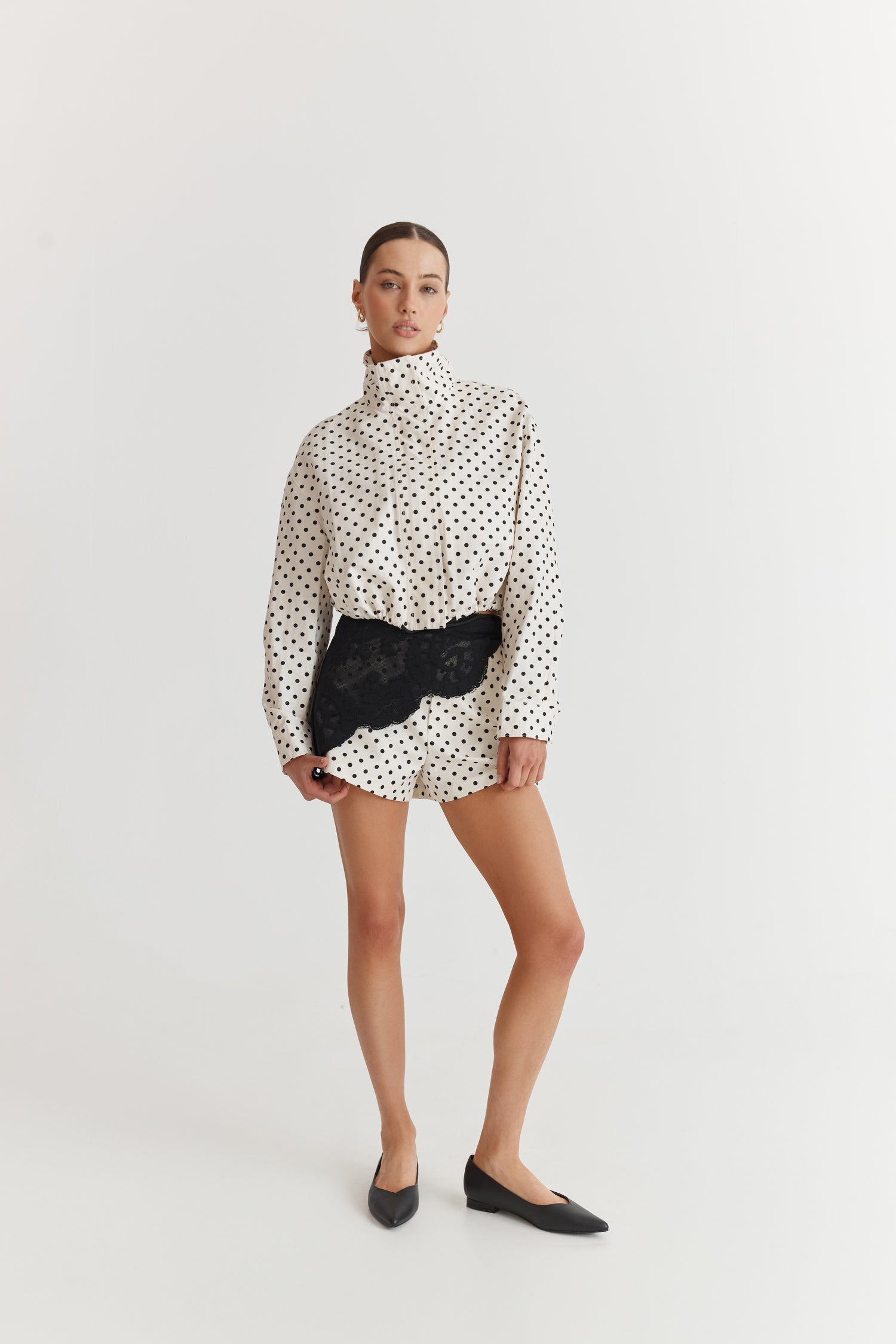 Hickory Point Toe Flats - Black