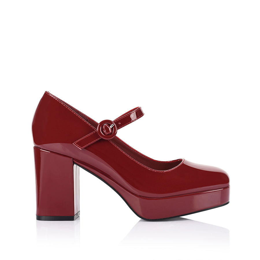 Hennessy Mary Jane Platforms - Wine Patent