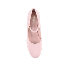 Blush Pink Patent Block Heel Mary Jane