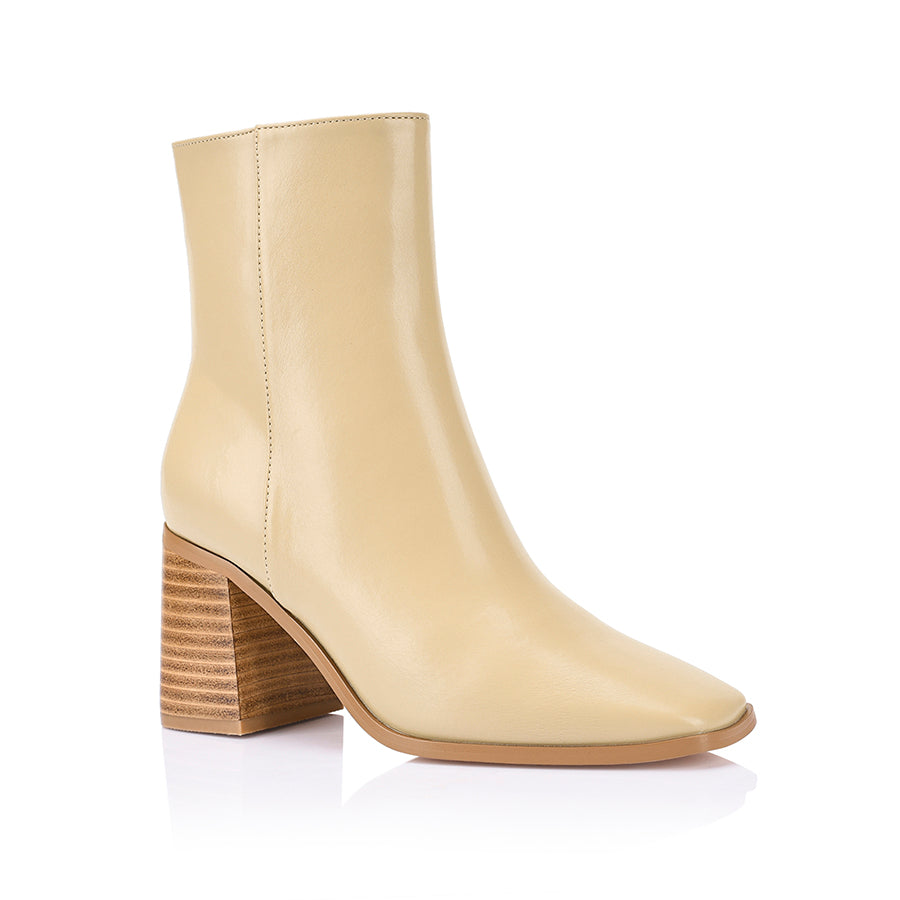 Liliah Ankle Boots - Beige