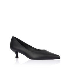 smooth pointed toe court kitten heel
