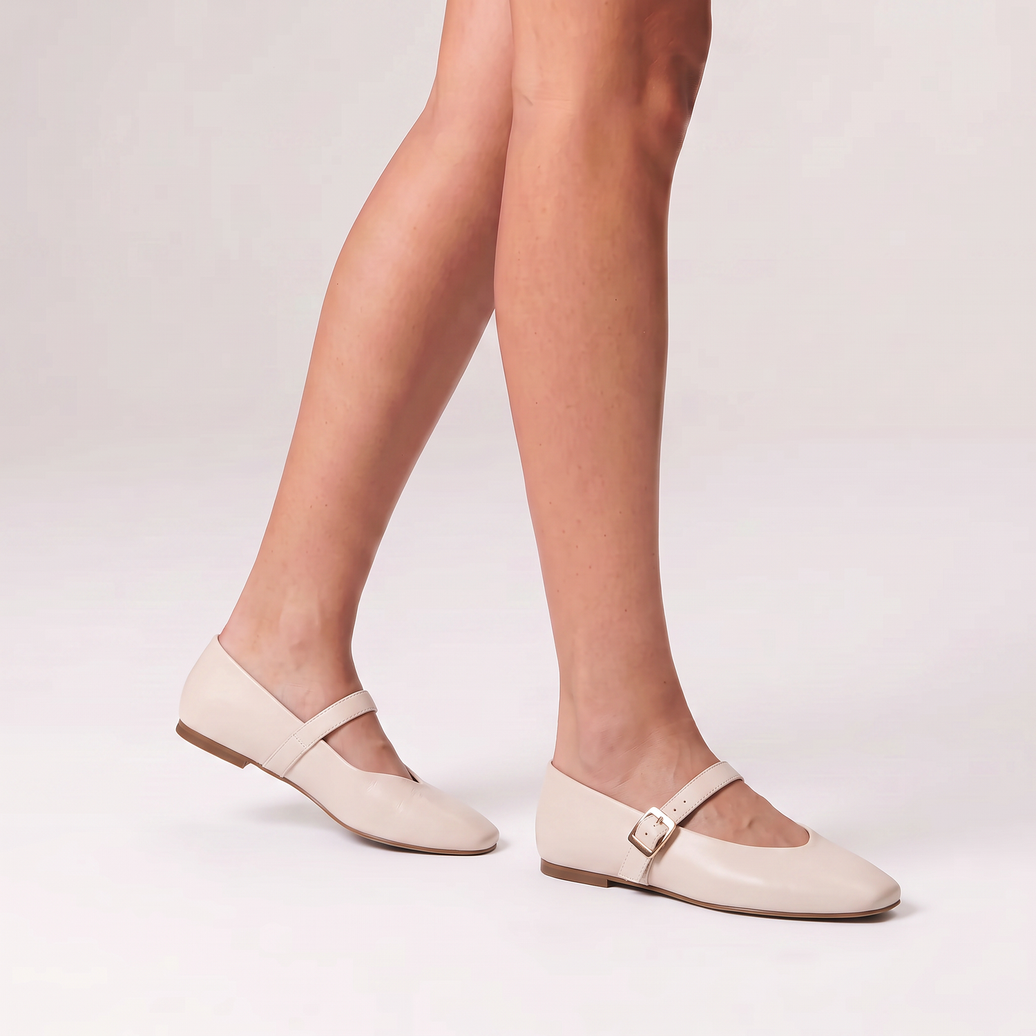 Alaska Mary-Jane Flats - Bone White