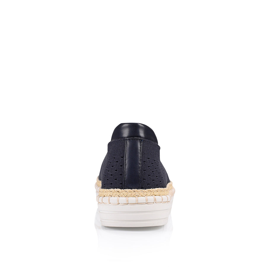 Queen Slip On Sneakers - Navy Knit