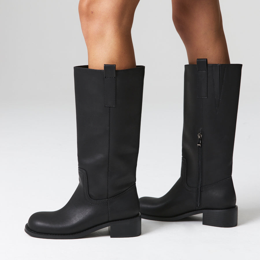 Rogue Knee High Boots - Black